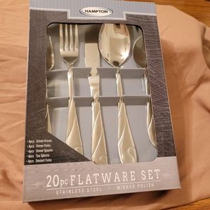 Hampton 20 piece Stainless Steel Flatware Set